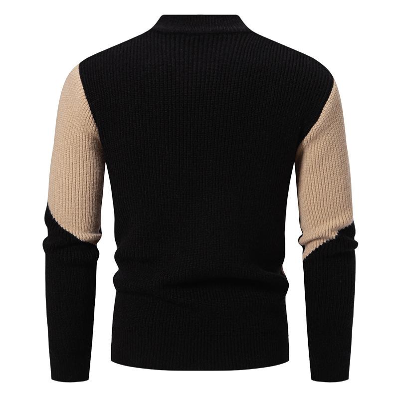 ModeGeist | Strickpullover mit Kontrastmuster Modern und Warm