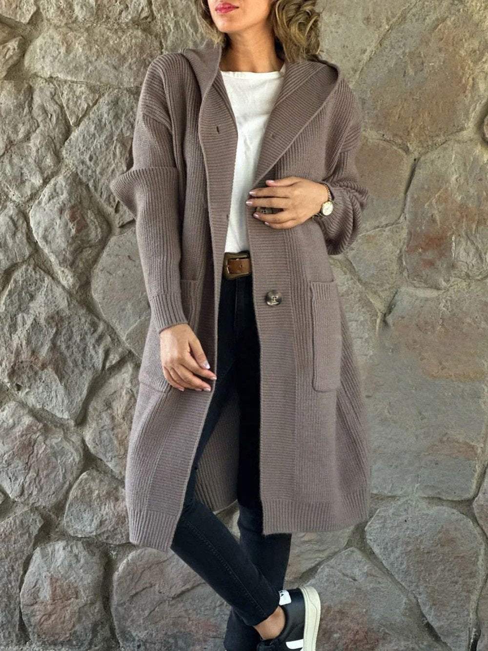 ModeGeist | Strick Hoodie Jacke für Frauen Herbst Edition