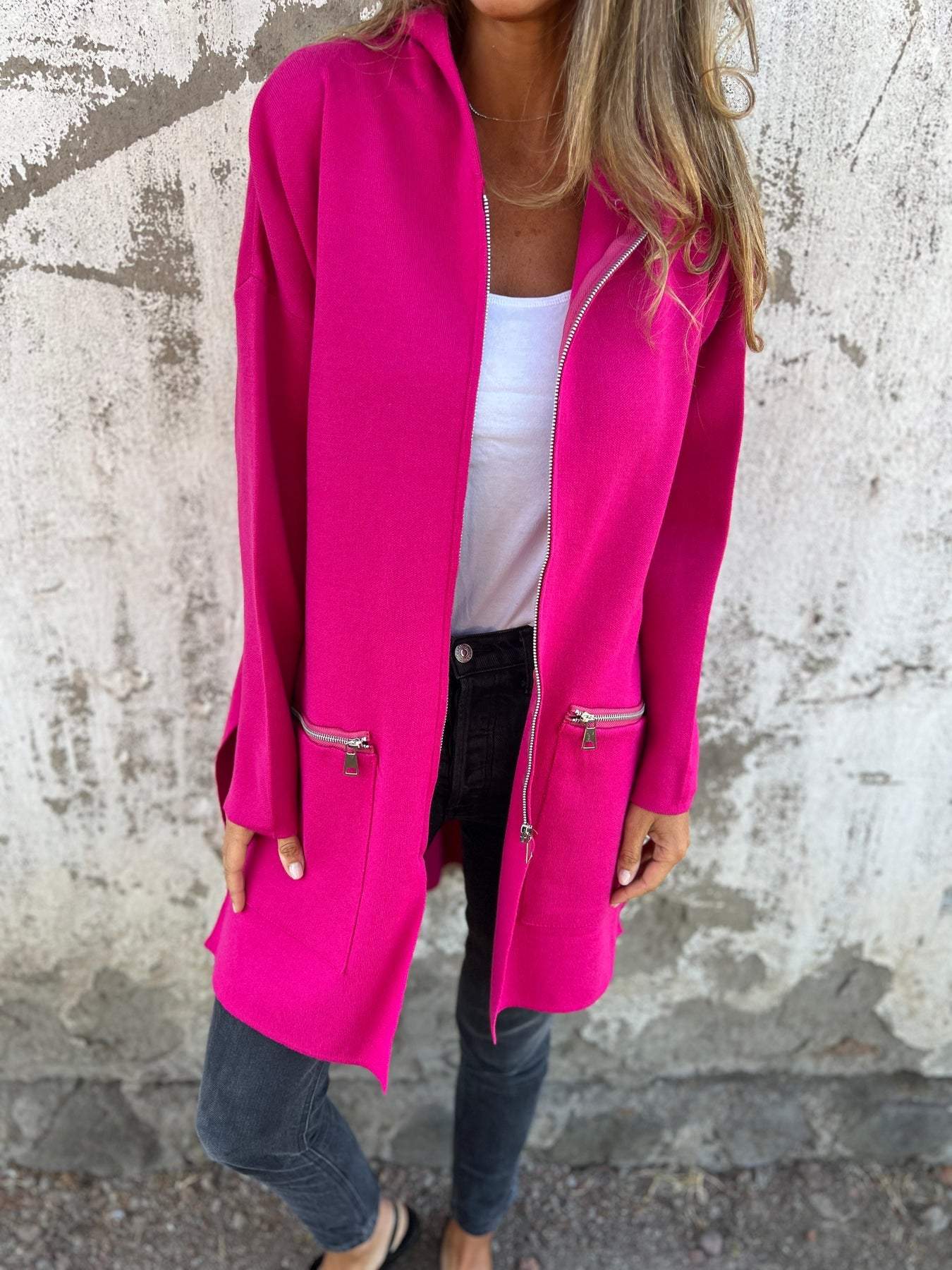 ModeGeist | Stilvolle Langarm Strickjacke