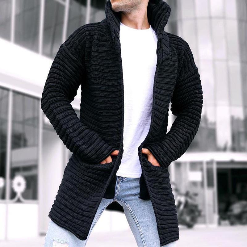 ModeGeist | Strickjacke mit Stehkragen