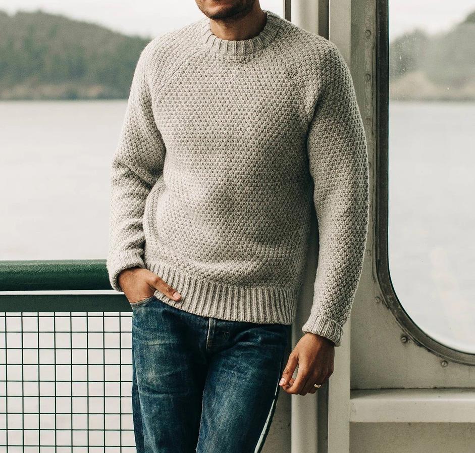 ModeGeist | Strukturstrickpullover Weich und Wärmedämmend Ideal für Den Alltag
