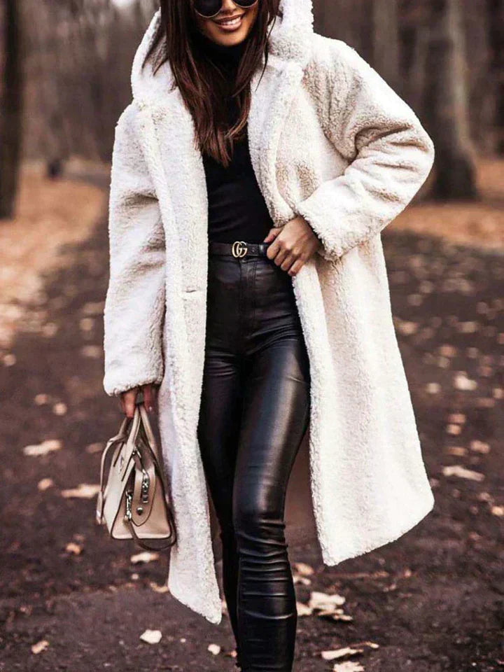 ModeGeist | Lange Sherpa Damenjacke