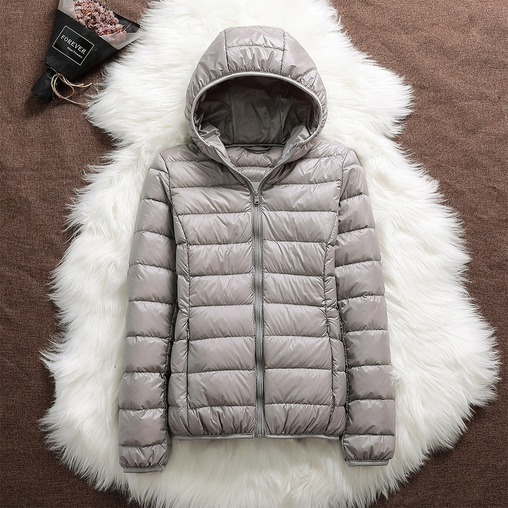 Baumwoll-Steppjacke Claire™ mit Kapuze