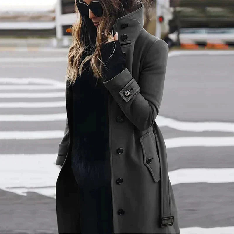 ModeGeist | Lange Warme Trench Mantel - Winter