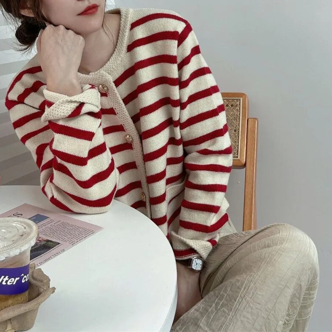 ModeGeist | Gestreiftes Jackett Glamourös & Trendy