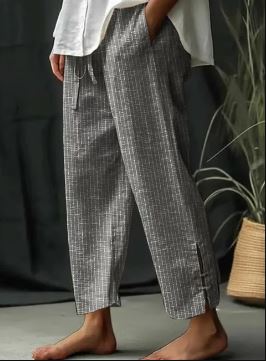 Klassische Hose mit Monastreifen