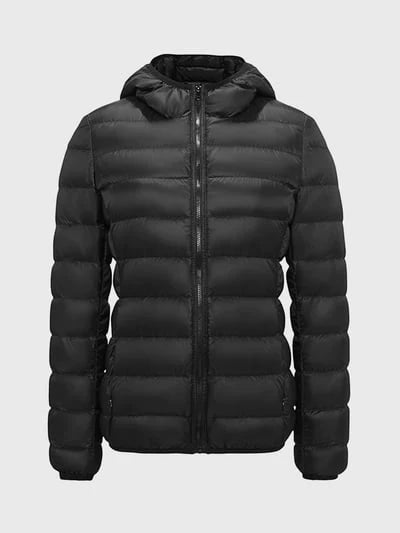 ModeGeist | Winter Gepolsterte Jacke mit Kapuze und Reißverschluss