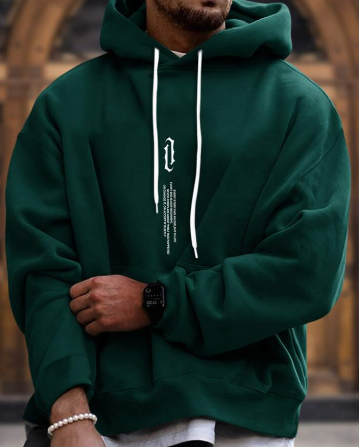 Klassischer Kapuzenpullover im stylischen Design - Ismael