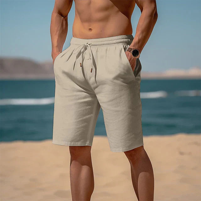 Männer Leinen Strandshorts - Arend