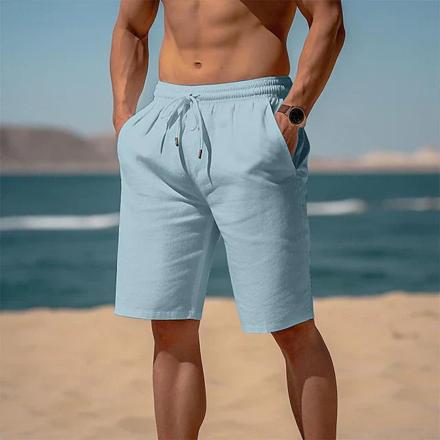 Männer Leinen Strandshorts - Arend
