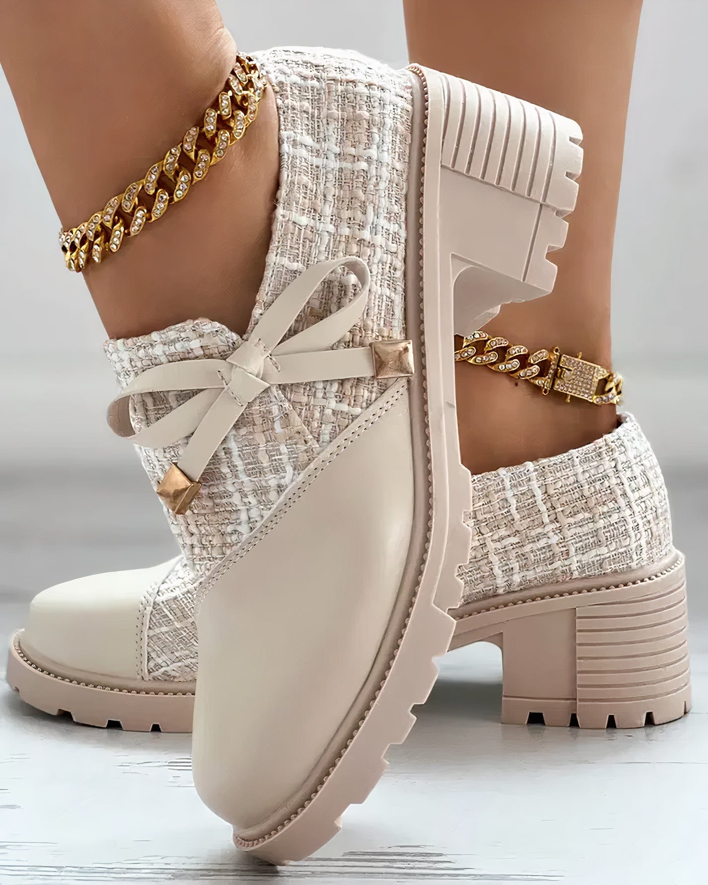 Franca: Klassische Damen-Tweedschuhe