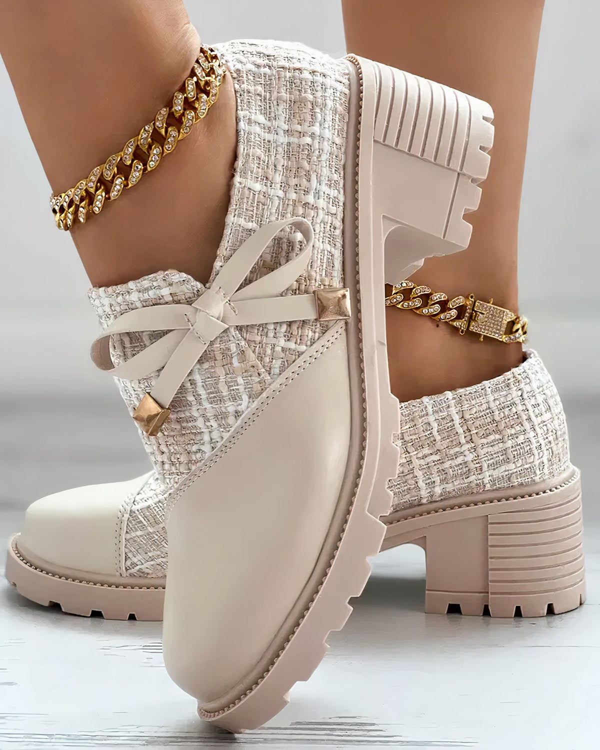 Franca: Klassische Damen-Tweedschuhe