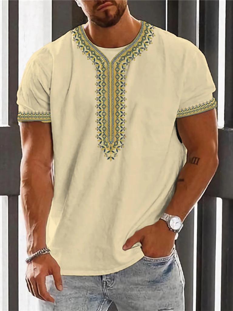Herren Sommerhemd im klassischen Boho-Stil - Masson