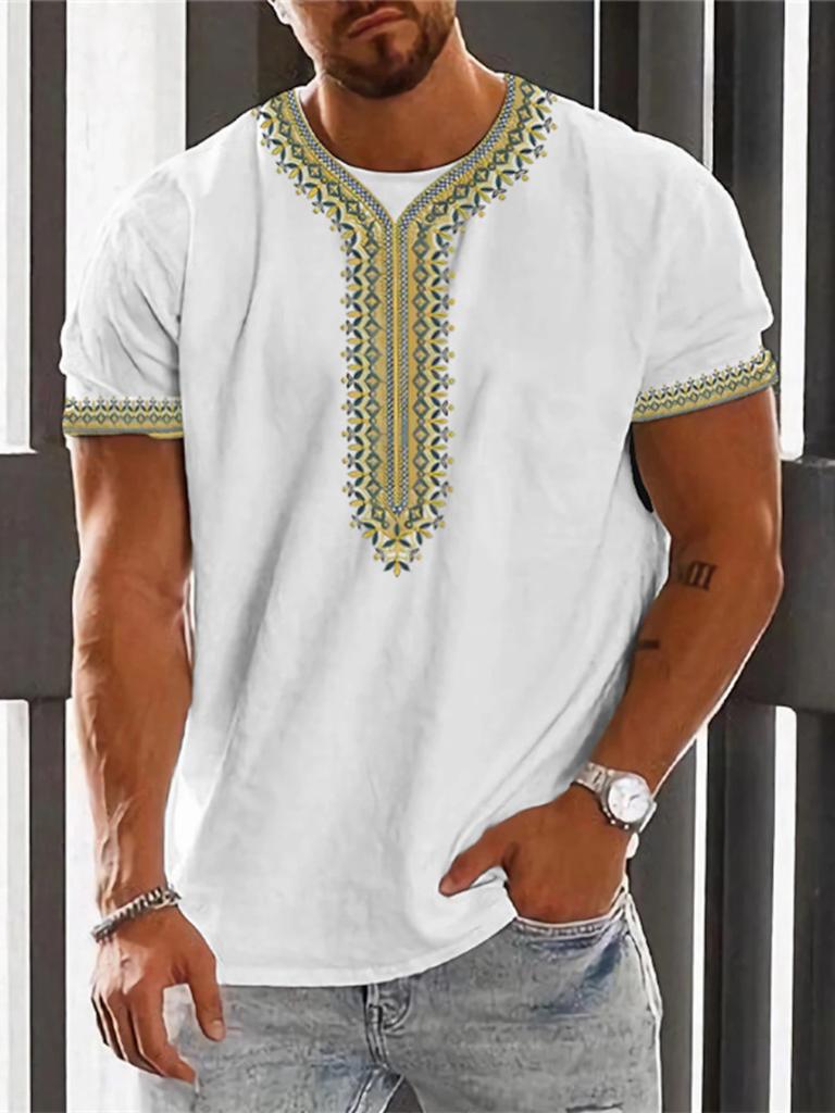 Herren Sommerhemd im klassischen Boho-Stil - Masson