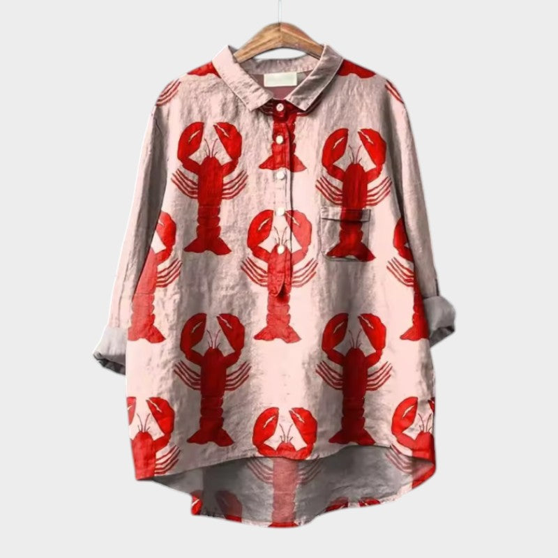 Elegante Bluse mit vorderer Knopfleiste von MODEGEIST