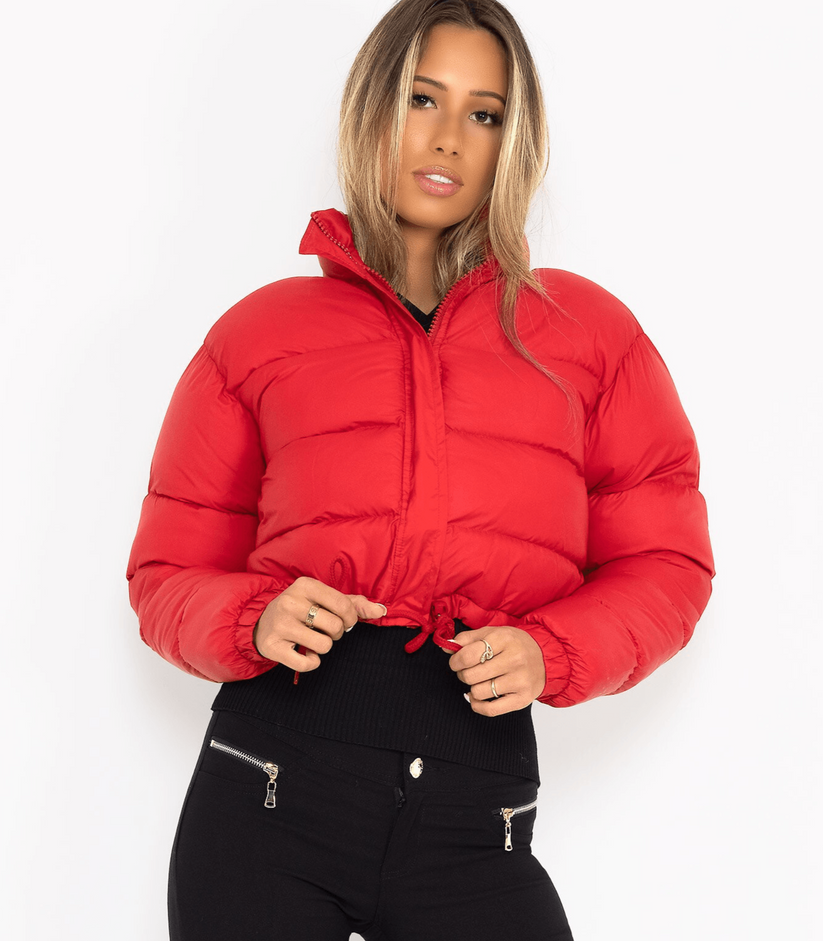 ModeGeist | Pufferjacke mit Kordelzug Tragen