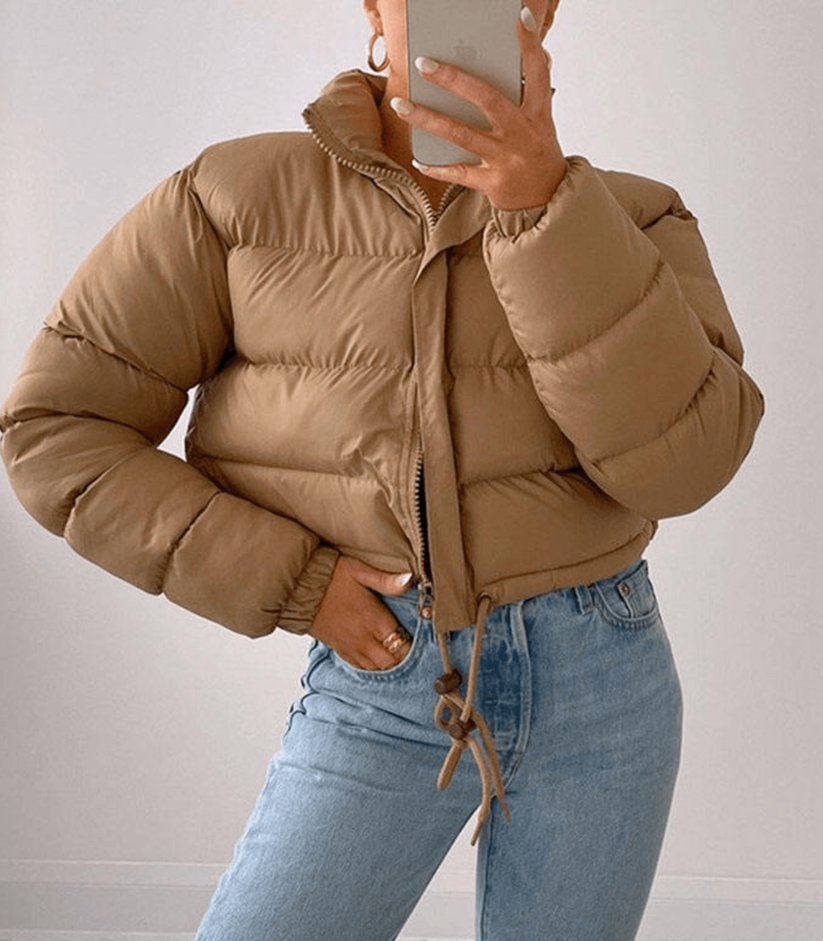 ModeGeist | Pufferjacke mit Kordelzug Tragen