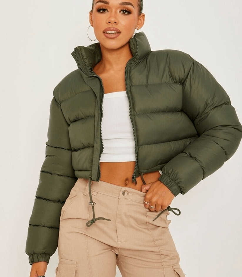 ModeGeist | Pufferjacke mit Kordelzug Tragen
