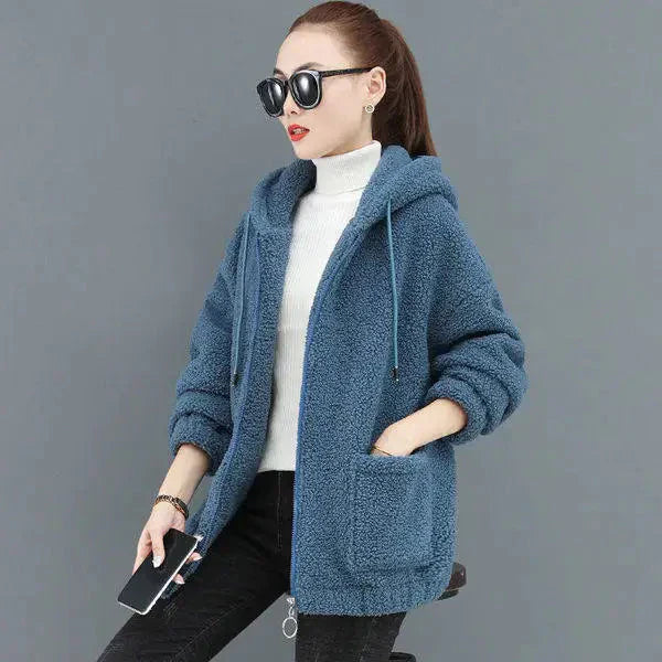 Damen Fleecejacke mit Kapuze: Perfekt für kalte Tage