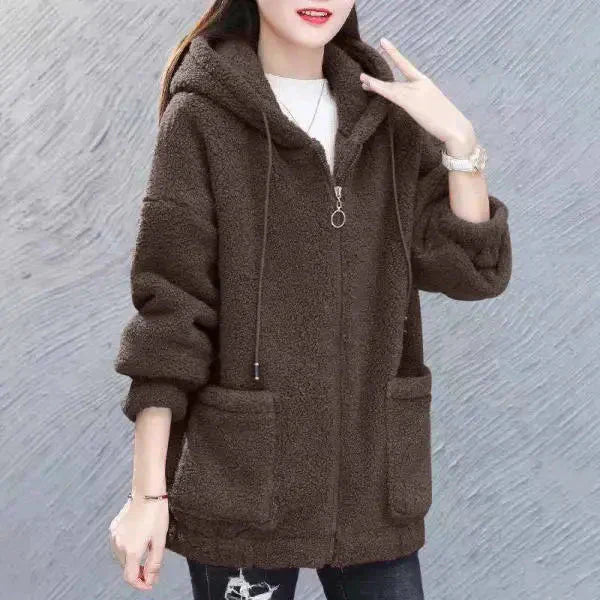 Damen Fleecejacke mit Kapuze: Perfekt für kalte Tage