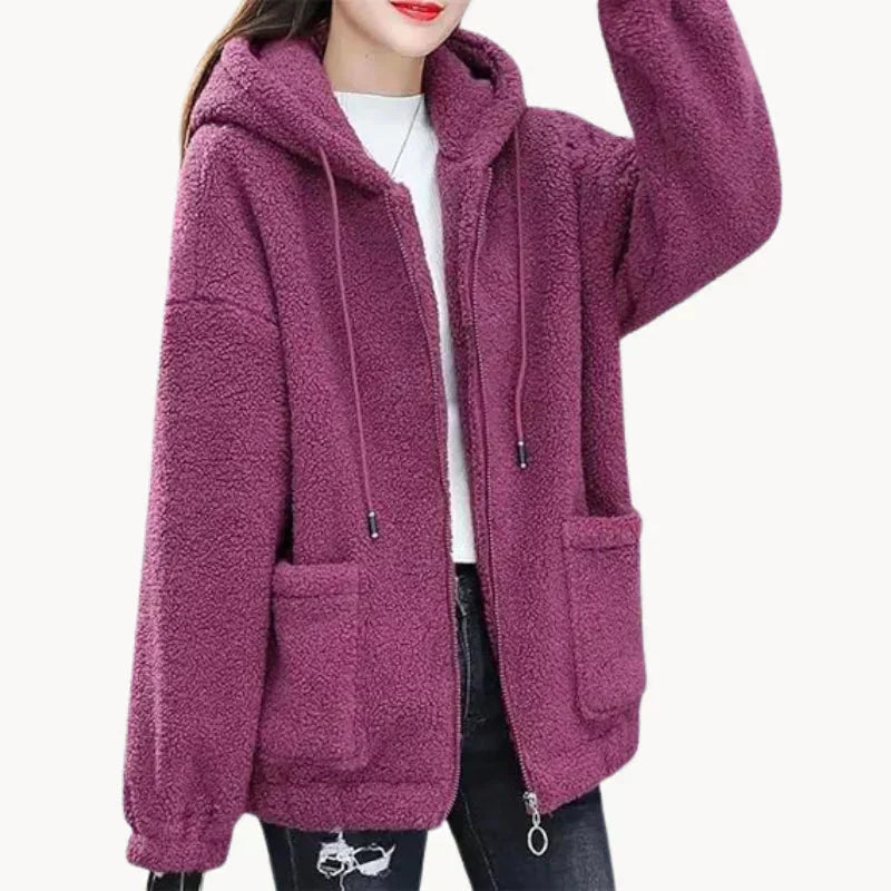 Damen Fleecejacke mit Kapuze: Perfekt für kalte Tage