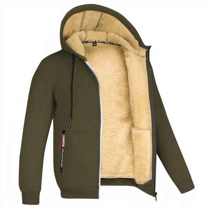 Herren Fleece Kapuzenjacke Ivar - lässig