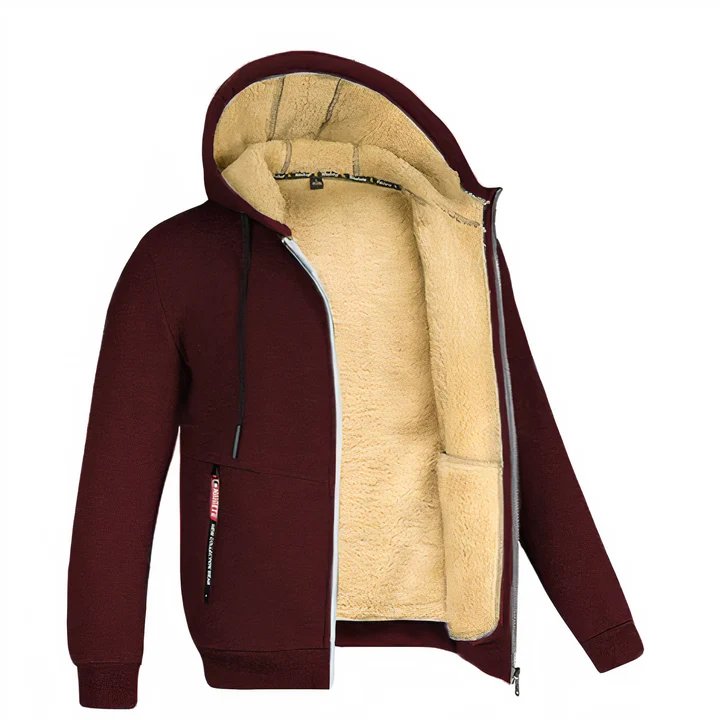 Herren Fleece Kapuzenjacke Ivar - lässig