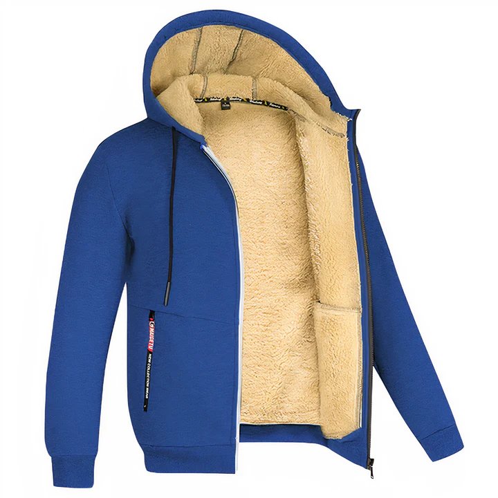 Herren Fleece Kapuzenjacke Ivar - lässig