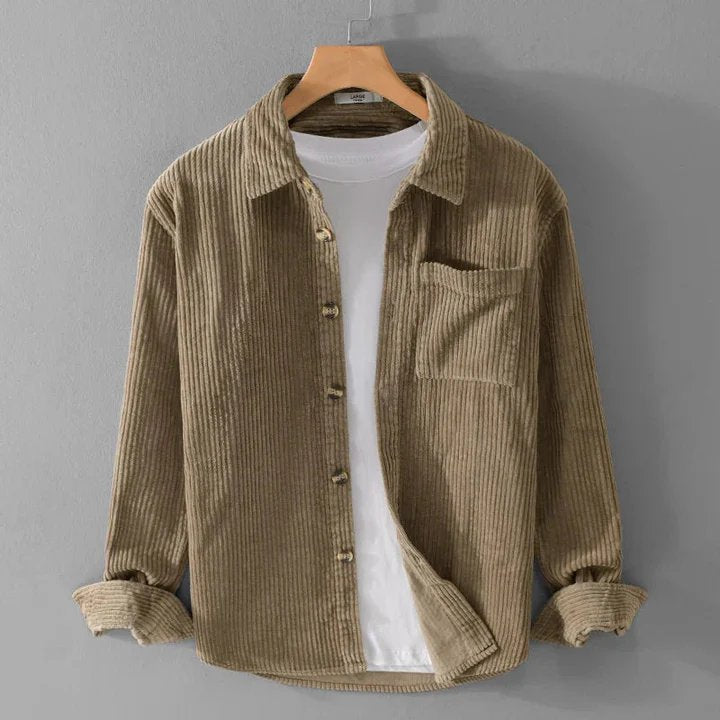 Cord-Strickjacke für Herren – Modell Alaric