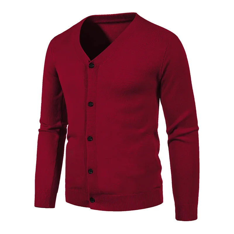 Herren-Strickjacke Robby mit lässiger Knopfleiste