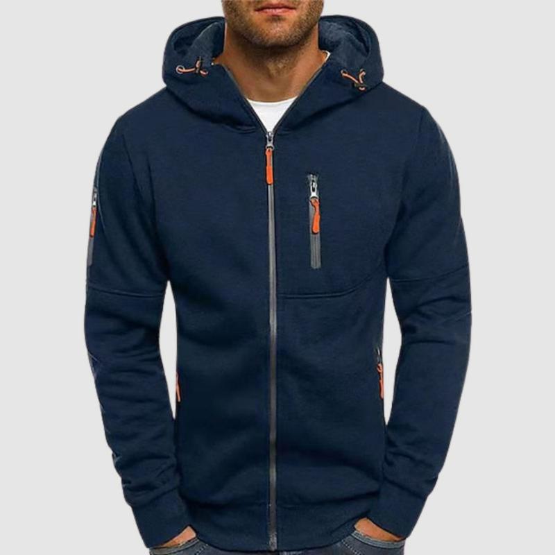 Coole Kapuzenjacke für Herren - Jeans-Look