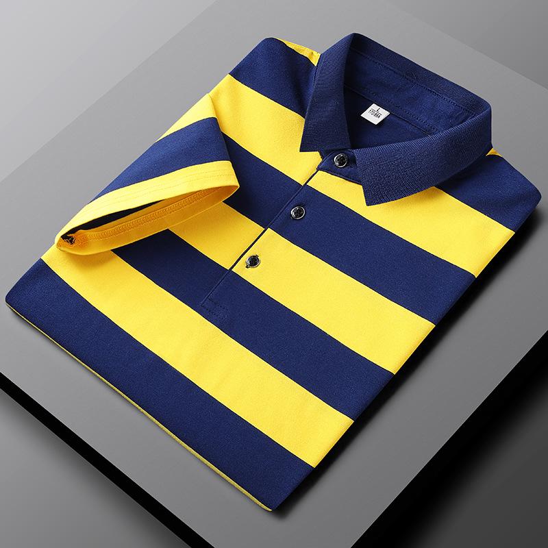 Gabor Herren Poloshirt: Leger gestreift