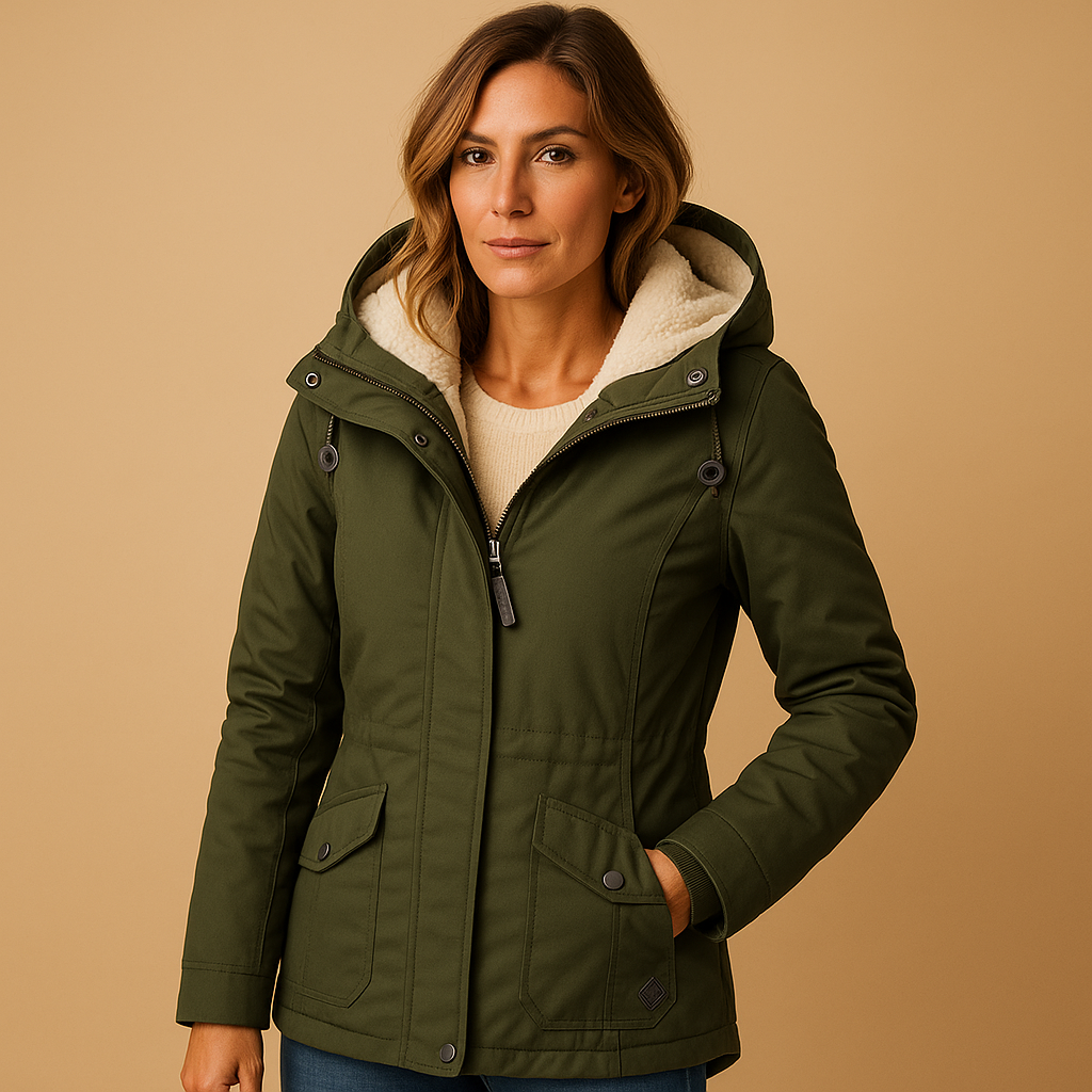 ModeGeist | Stilvolle Damen ParkA-Winterjacke mit Kapuze