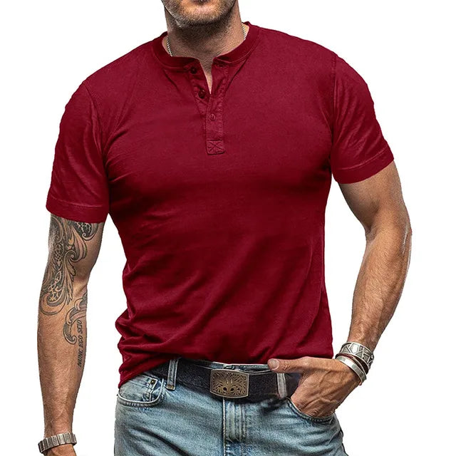 Strapazierfähiges Herren-Sommer-T-Shirt - Schwarz
