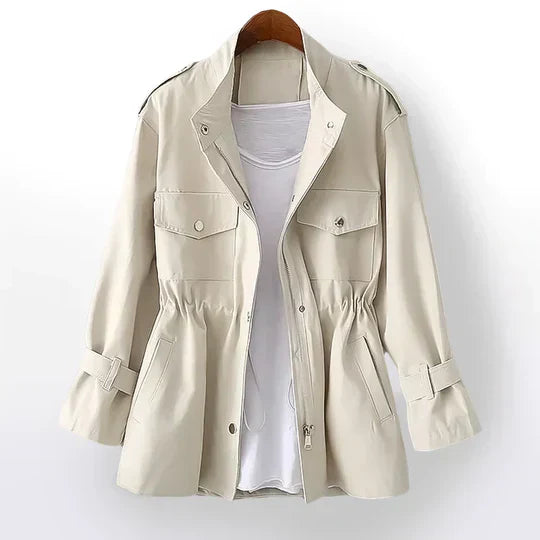 ModeGeist | elegante Damen Leichtgewichtjacke mit praktischen Funktionen