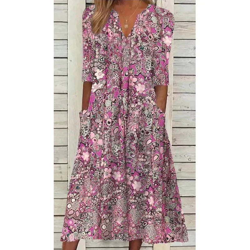 Lenzora: Elegantes Boho-Sommerkleid