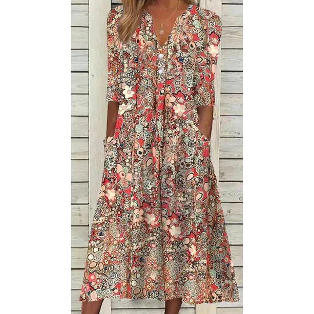 Lenzora: Elegantes Boho-Sommerkleid