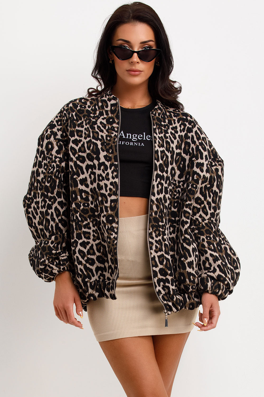 ModeGeist | Modig Bomberjacke Leopardenmuster Modern und Weich