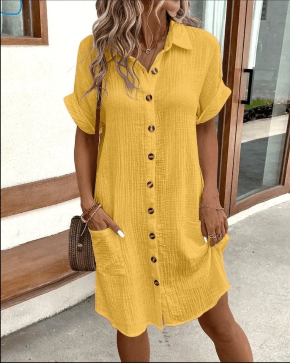 Liana: Elegantes Kleid im Hemdblusenstil