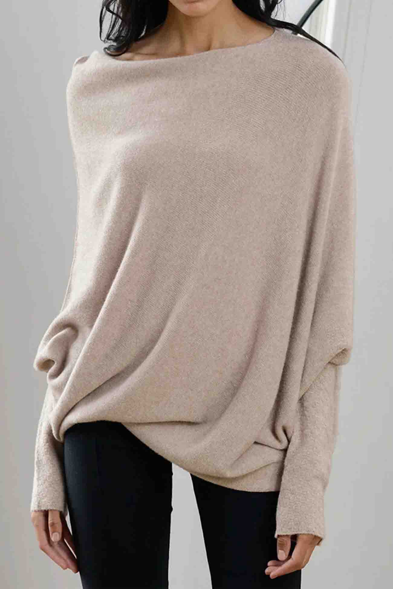 Langarmshirt von Fudus mit Rundhalsausschnitt