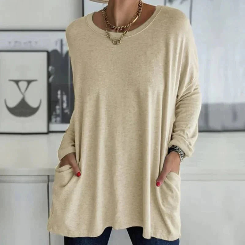 Einfaches Shirt mit Rundhals