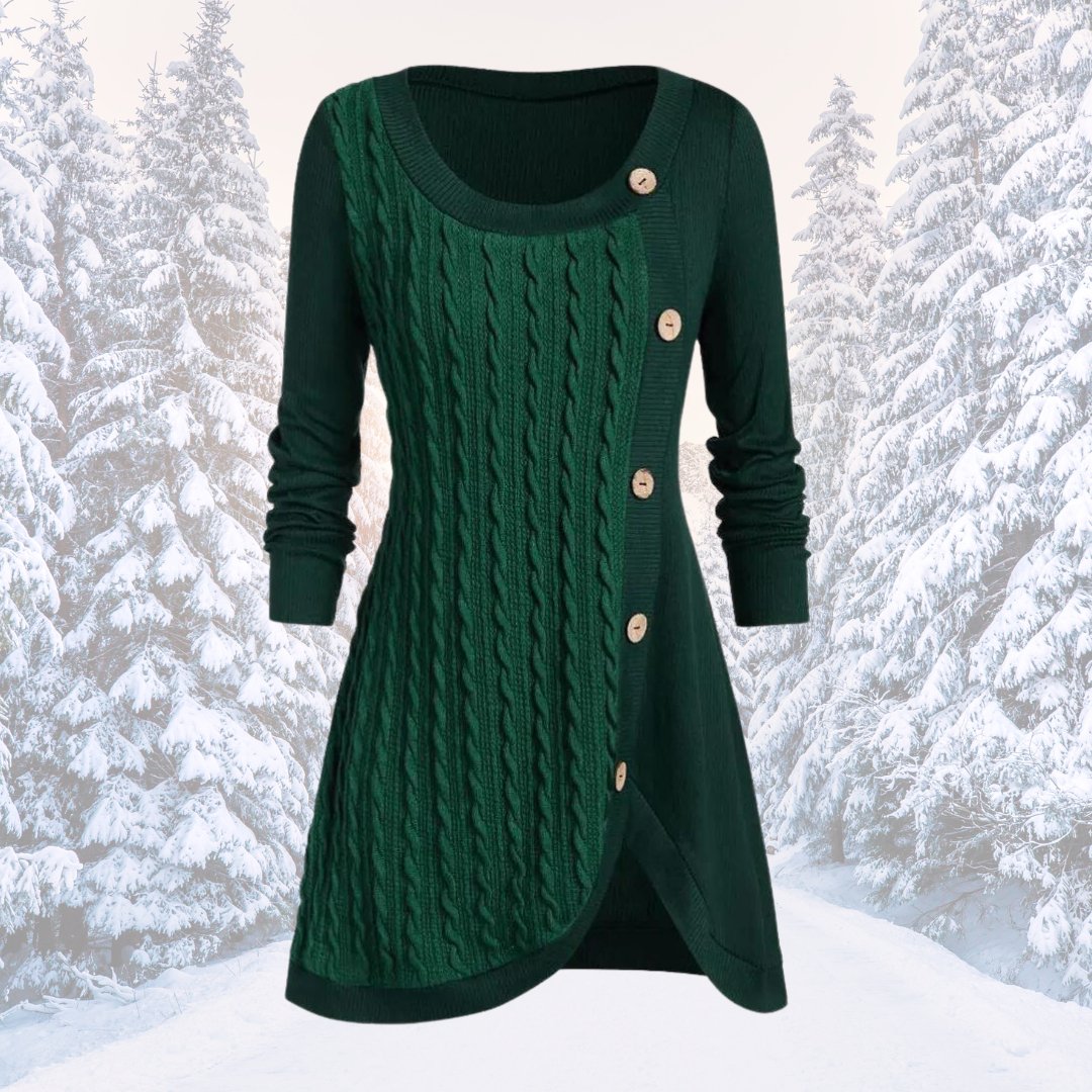 ModeGeist | Warmer und Eleganter Strickkleid