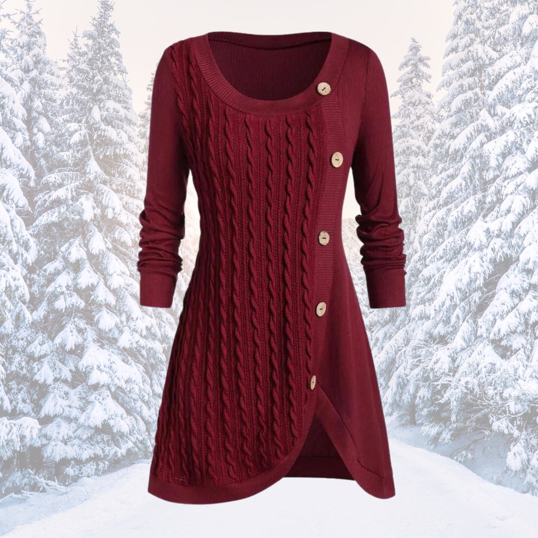 ModeGeist | Warmer und Eleganter Strickkleid