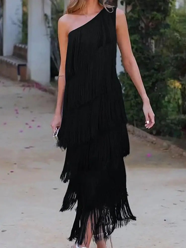 Andalusisches Kleid mit Fransen von Fudus