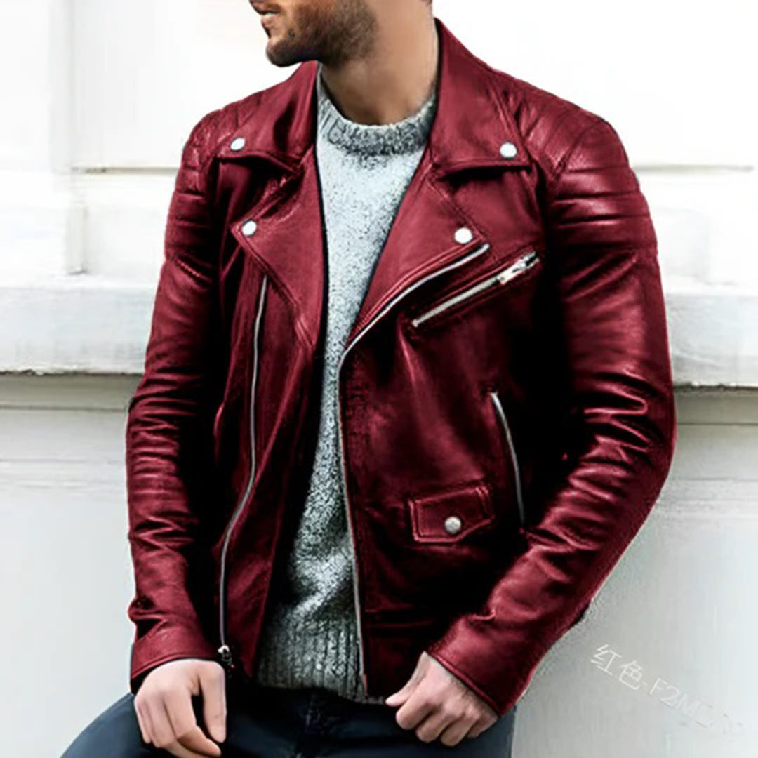 ModeGeist | Herren Leder Bikerjacke