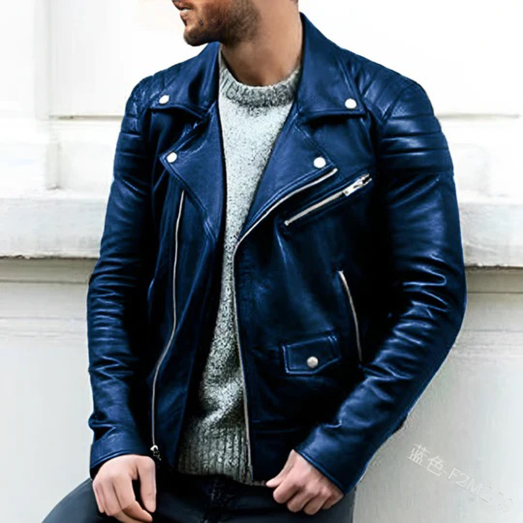 ModeGeist | Herren Leder Bikerjacke