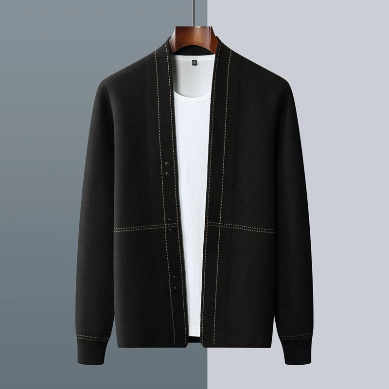 Elegantes, luxuriöses Strick-Cardigan Modell Emiliano