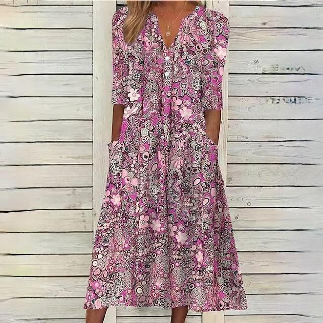Alina Blumenkleid: Kleid mit Blumenmuster
