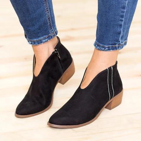 ModeGeist | Cut Ankle Boots für Frauen Schick, Stilvoll und Bequem Ganzjahres Schuhe