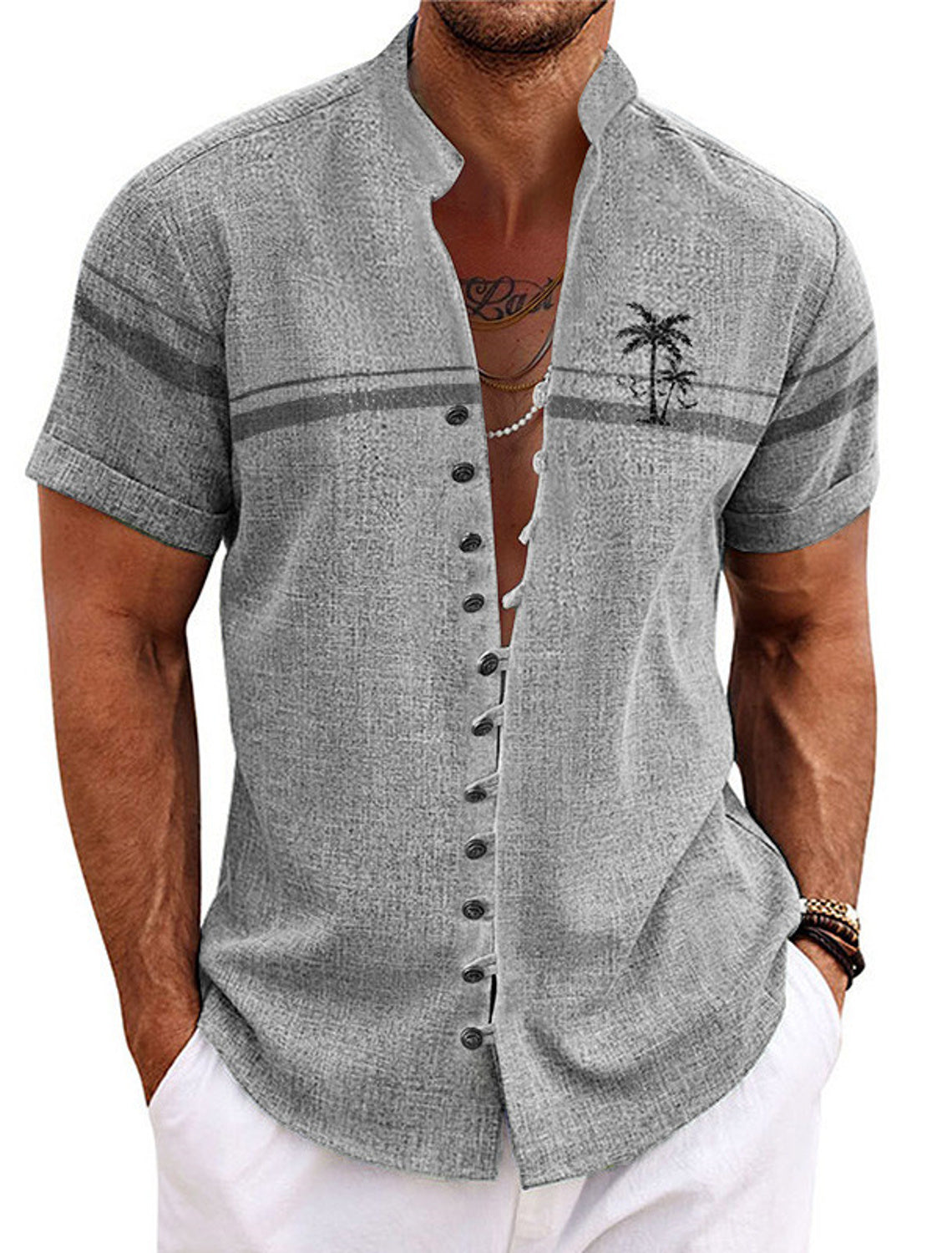 Sommer-Herrenhemd aus weichem Material - Hylos